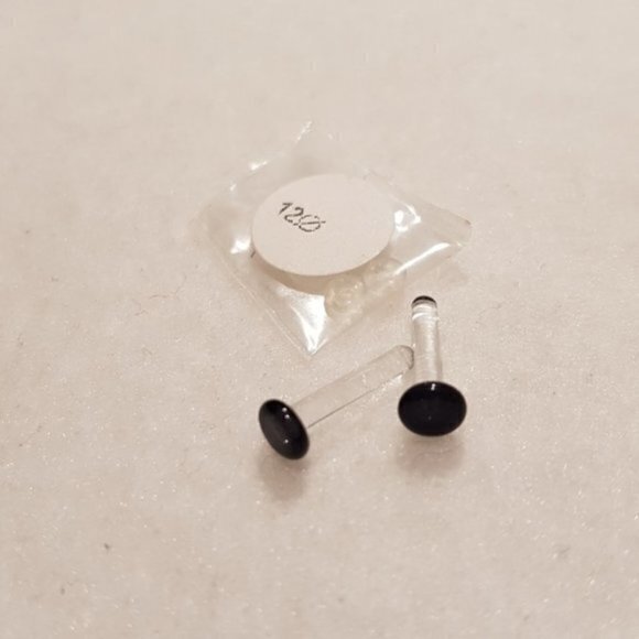 NWOT 12G gorilla glass black colour front plugs - Picture 1 of 2